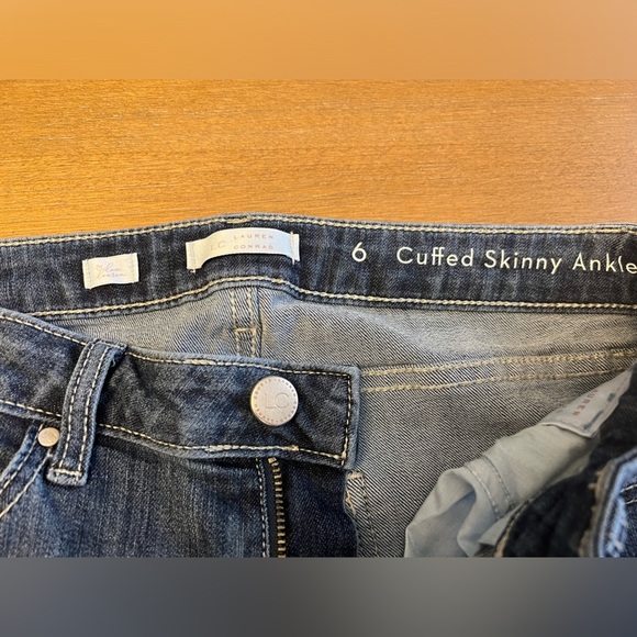 Cuffed Skinny Ankle Jeans size 6 - Picture 4 of 4